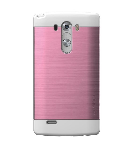 LG G3 Case MOTOMO INO LINE LG G3 Case Protective  Slim Fit Brushed Pattern Pink white